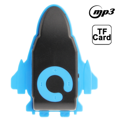 Portable Mini Plane MP3 Music Speaker with TF Card Slot (Blue) - Click Image to Close